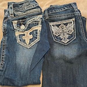 Two jean capris bundle or lot